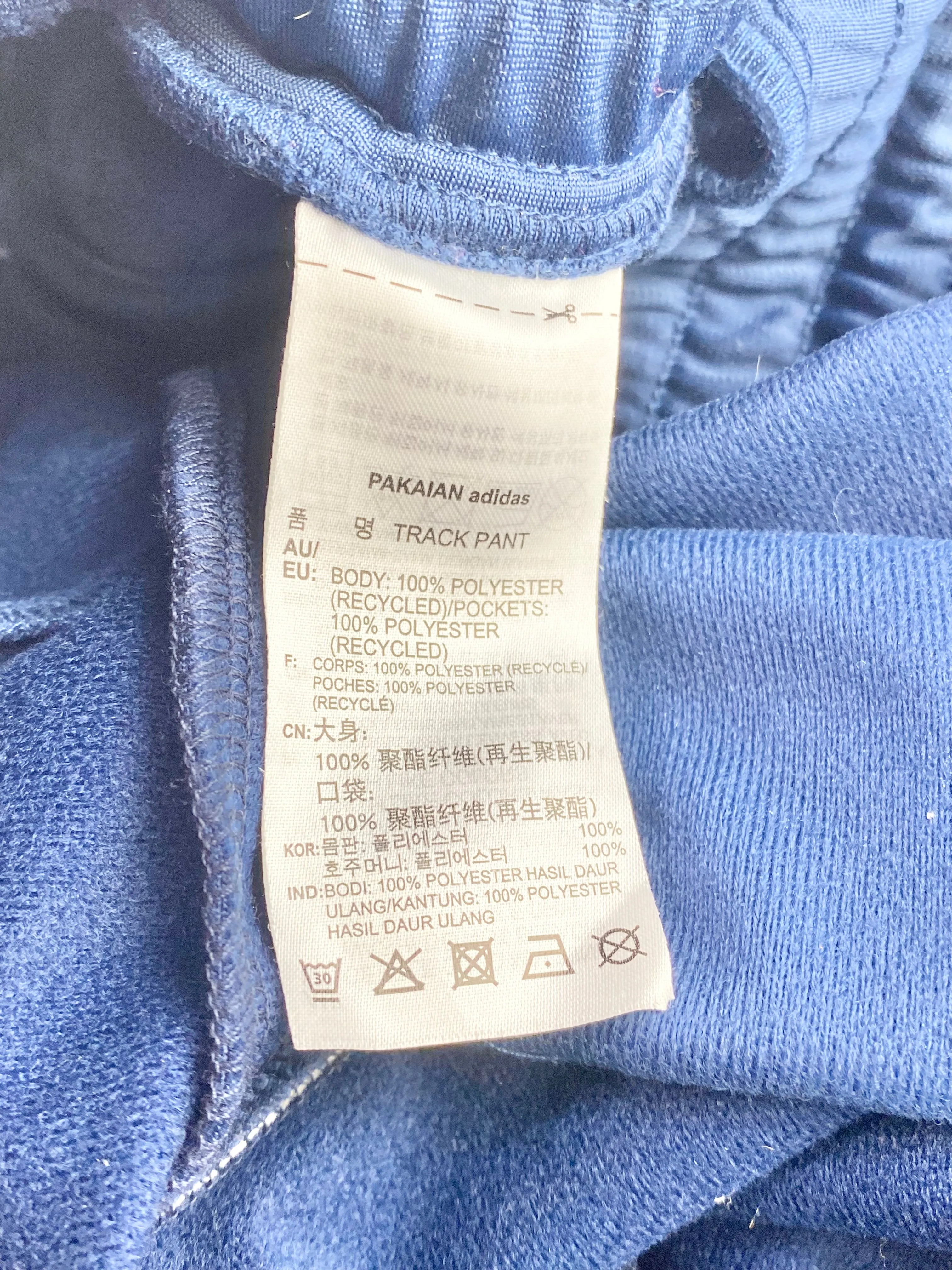 Adidas x Danielle Blue Tearaway Tracksuit Pants - AU10