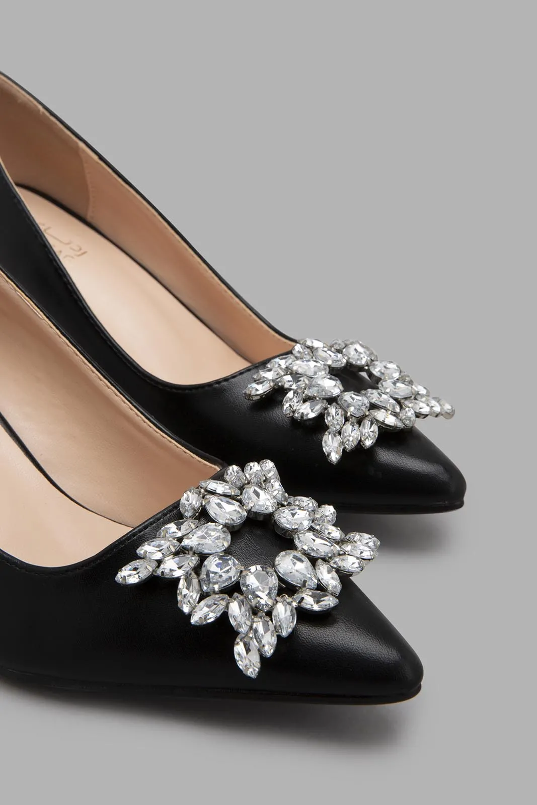 Black Court With Embellishment