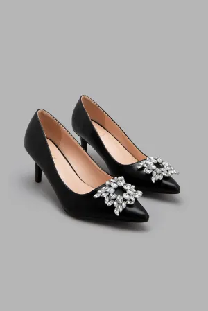 Black Court With Embellishment