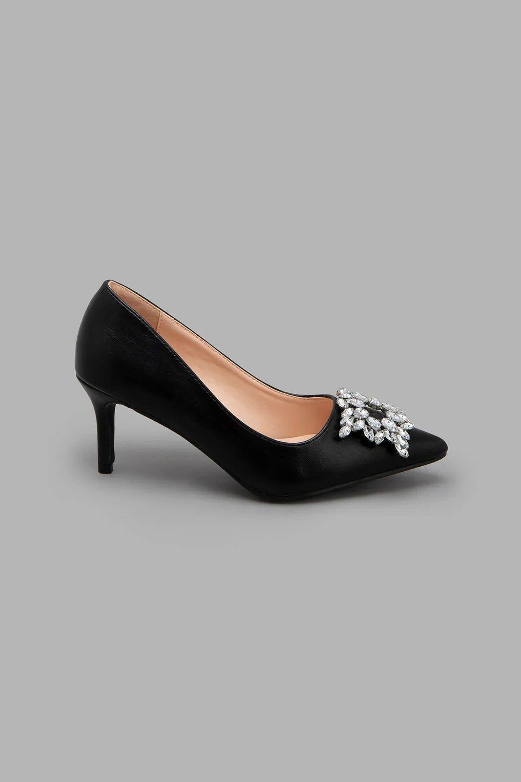 Black Court With Embellishment