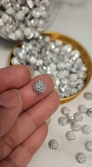 Bulk: 8MM "BLING BUD" Rivets   Pins,(3.5oz Jar) for Pearl Setting Machine, Clothing Decoration, Great For Denim, Fabric, Shoes, and more!