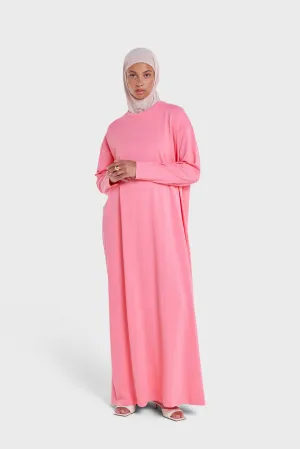 Cotton Tee Dress | Rose