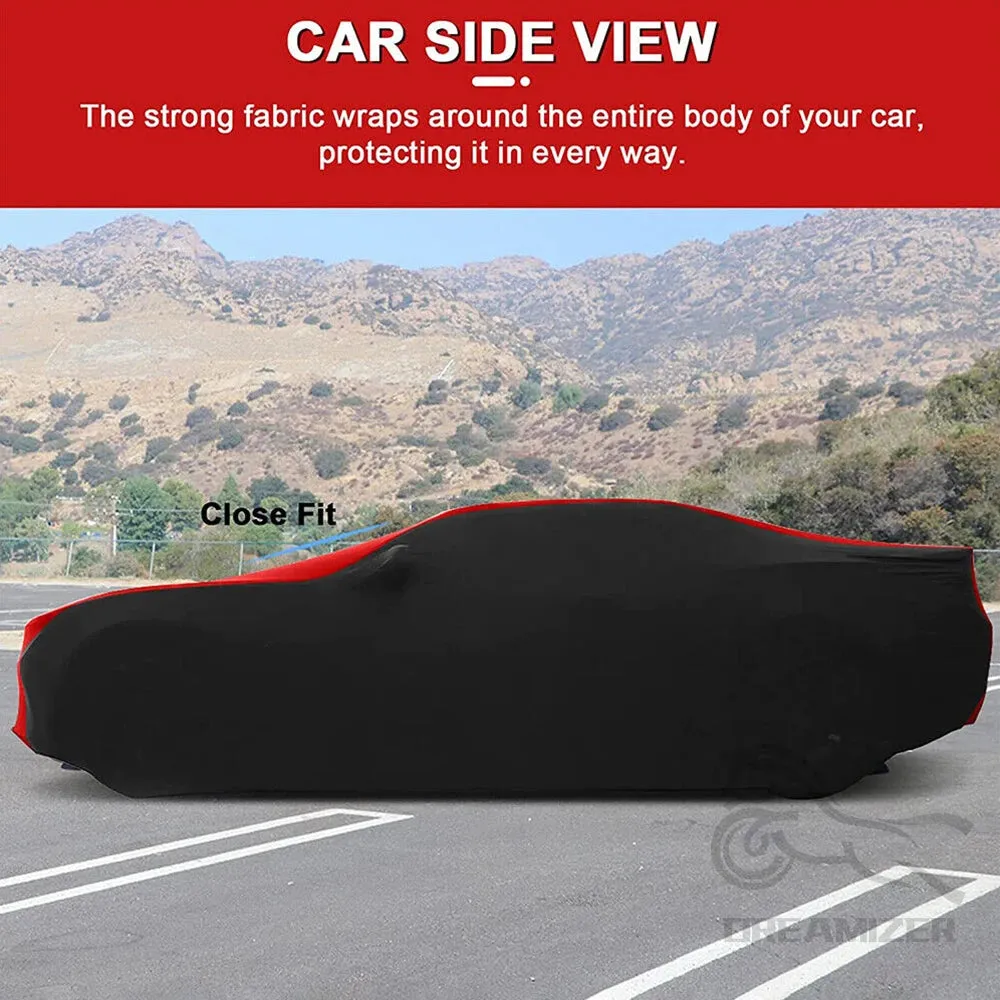 Indoor Outdoor Cover Satin Dust Proof Sunshade Protection Mercedes SL-Class R230 R231 & Porsche Nissan GTR Chevrolet Camaro طربال غطاء حماية للسيارات الرياضية مرسيدس بورش نيسان جي تي