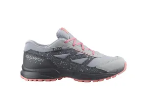 Kids' Outway ClimaSalomon Waterproof Shoe - Quarry/Ebony/Peach Amber