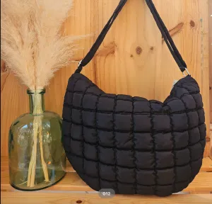 Large Quilted Bag Black