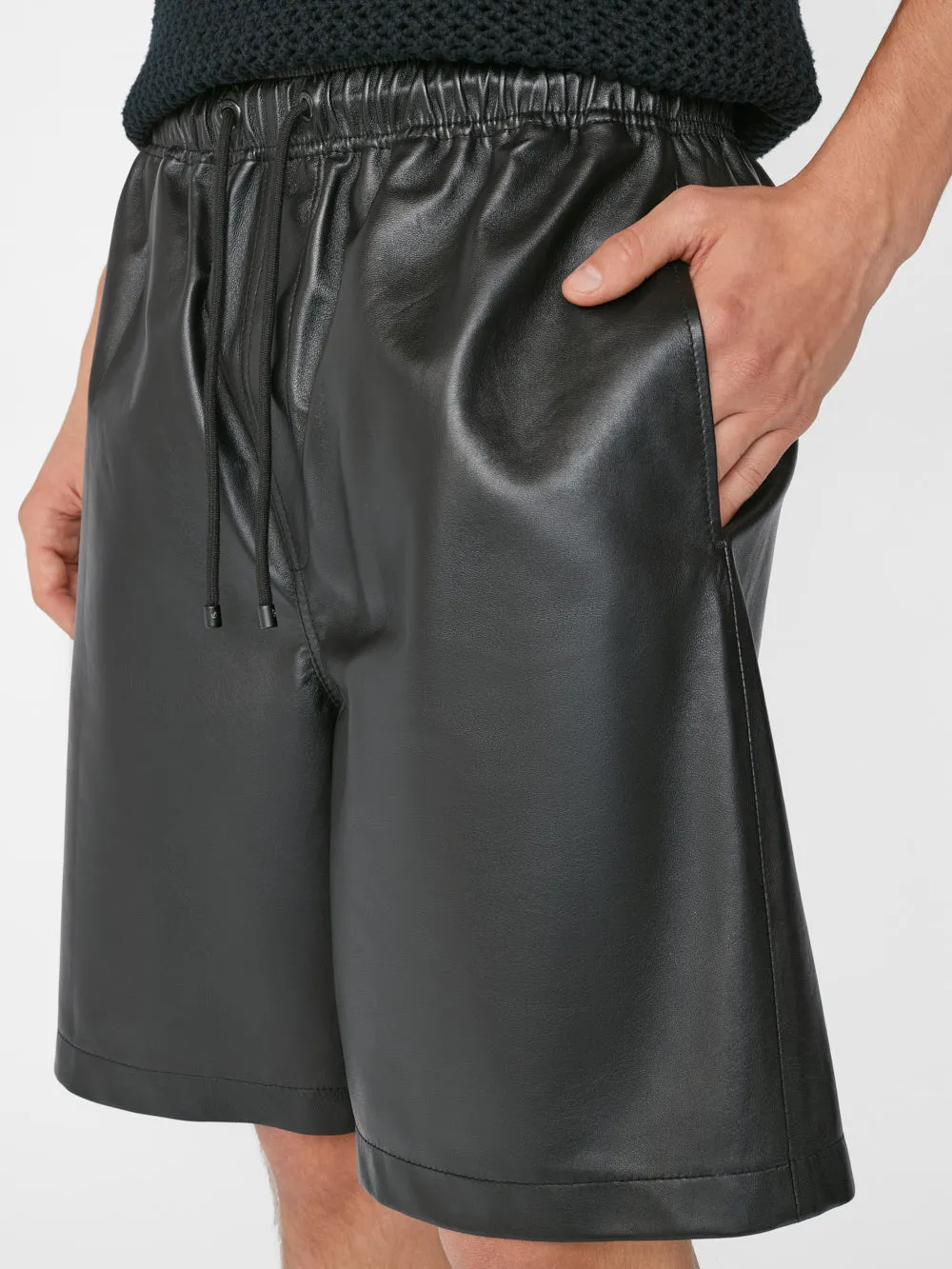 Leather Short -- Noir