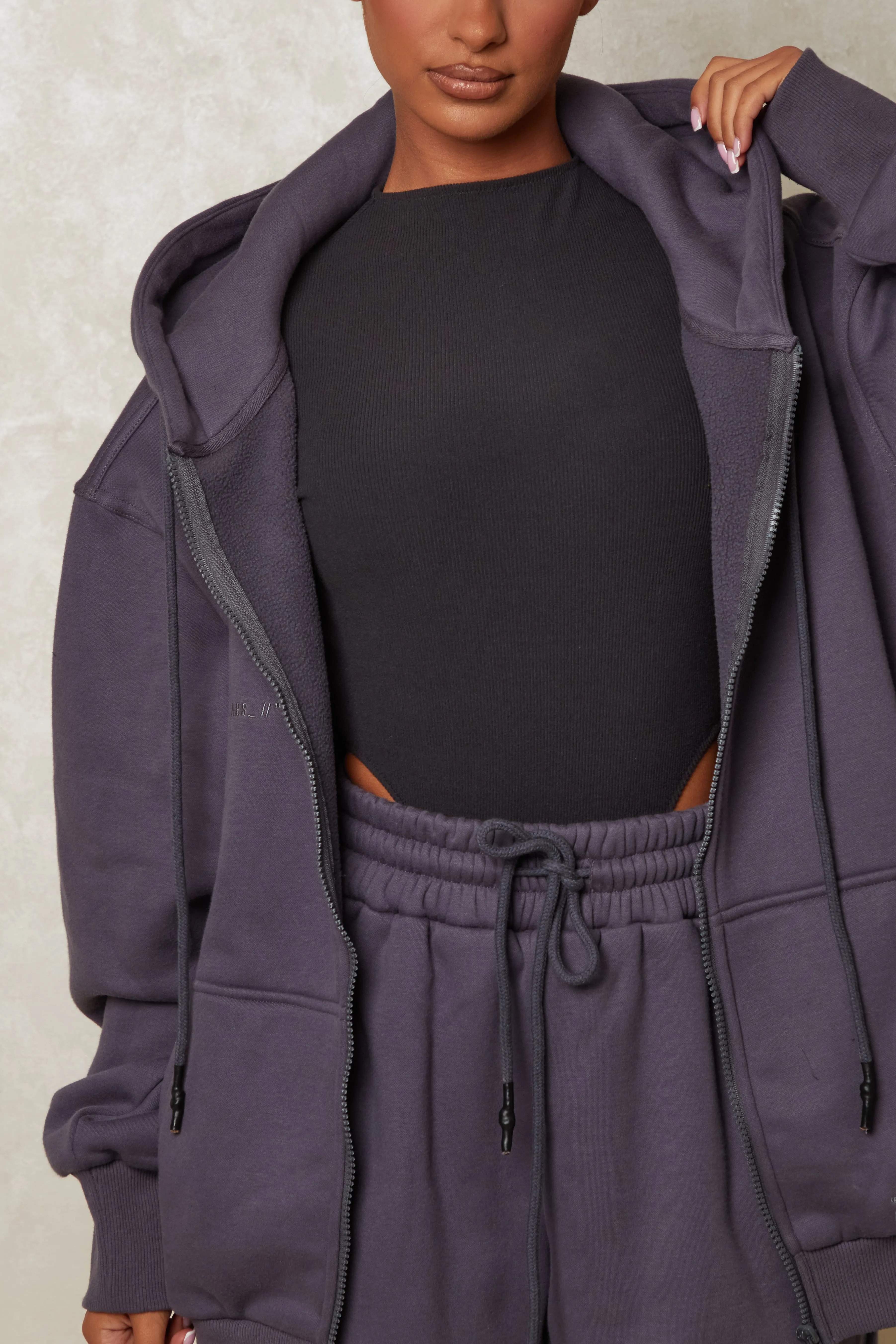 Life on Mars Zip Jacket - Charcoal