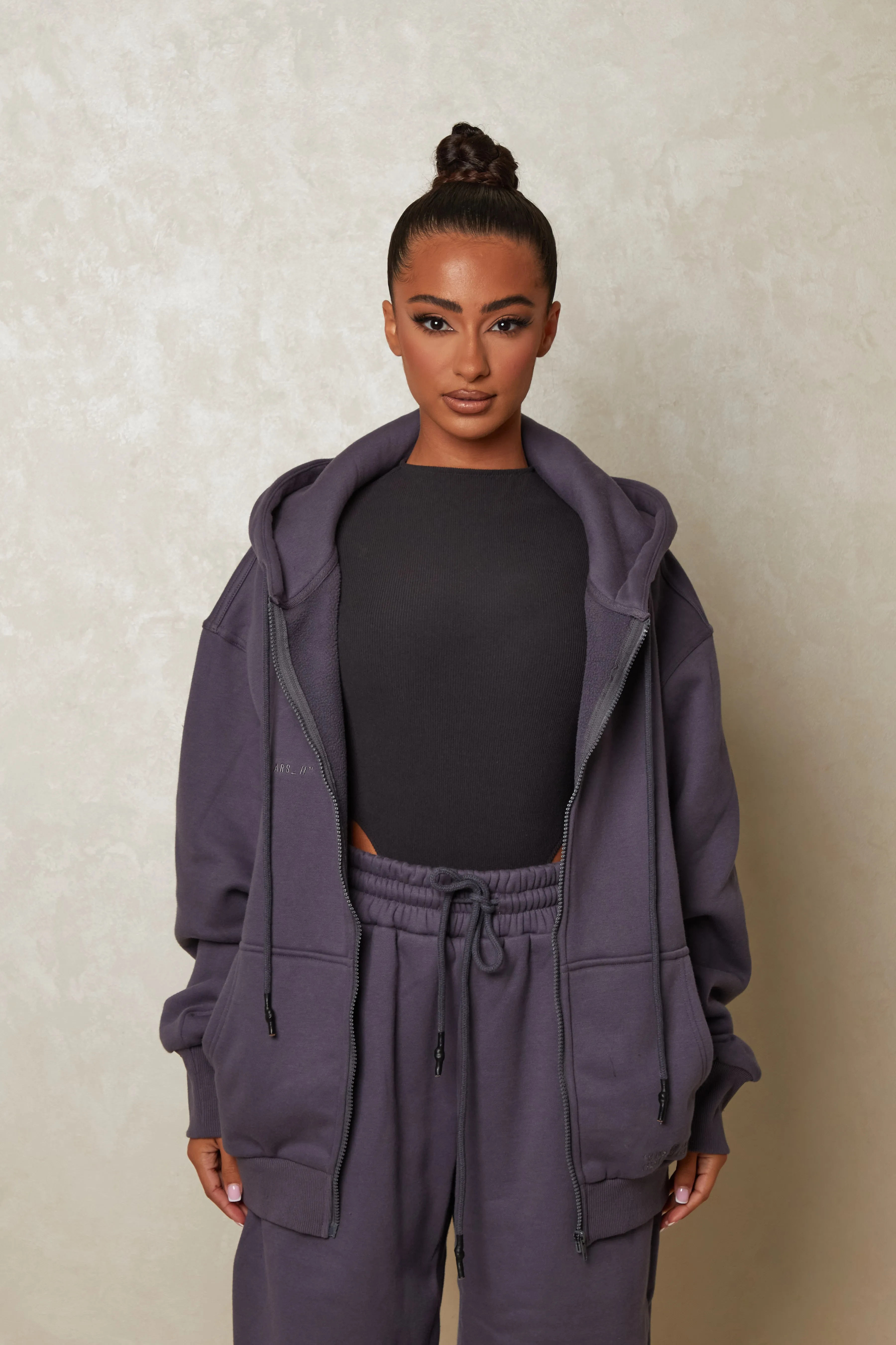 Life on Mars Zip Jacket - Charcoal