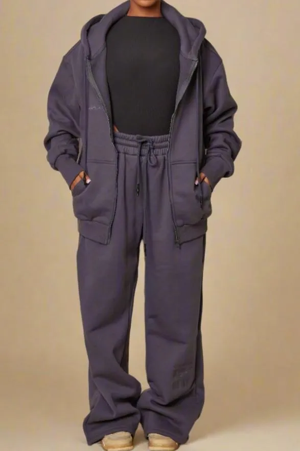 Life on Mars Zip Jacket - Charcoal