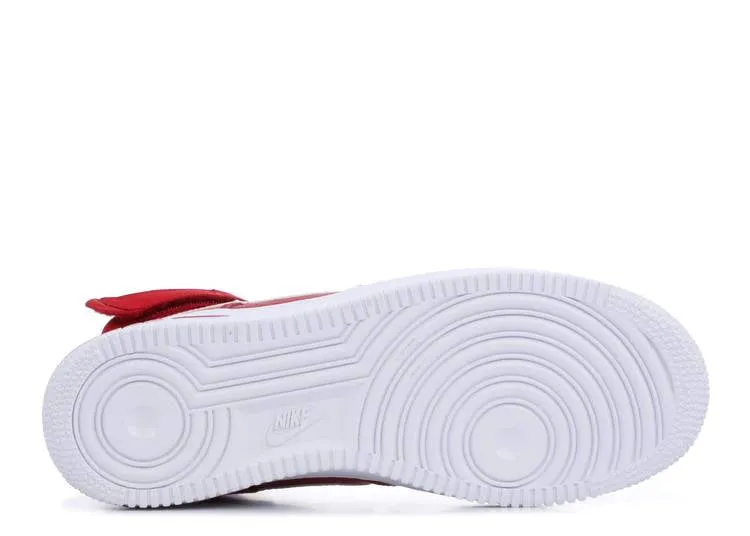 Nike AIR FORCE 1 HIGH 'GYM RED PERFORATED' sneakers, red