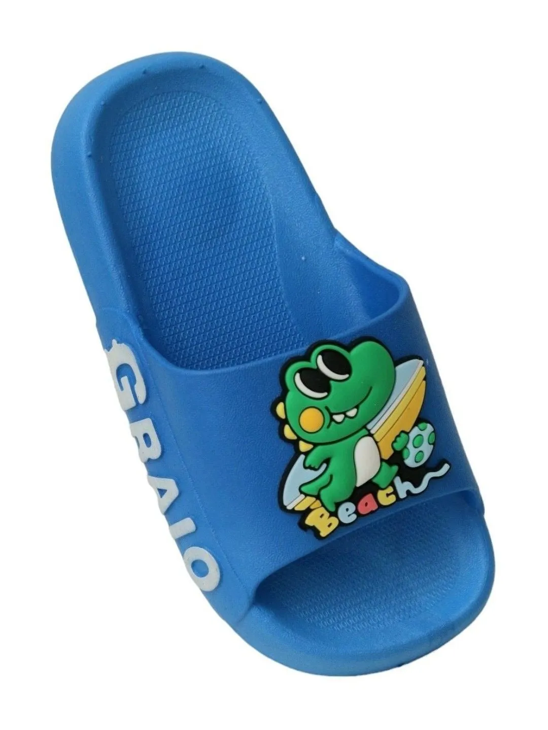 Ocean Blue Beach Sliders - Cool Blue Frog-Themed for Boys
