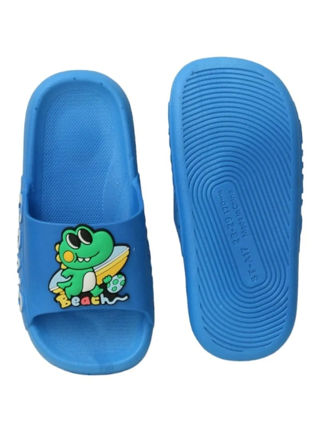 Ocean Blue Beach Sliders - Cool Blue Frog-Themed for Boys
