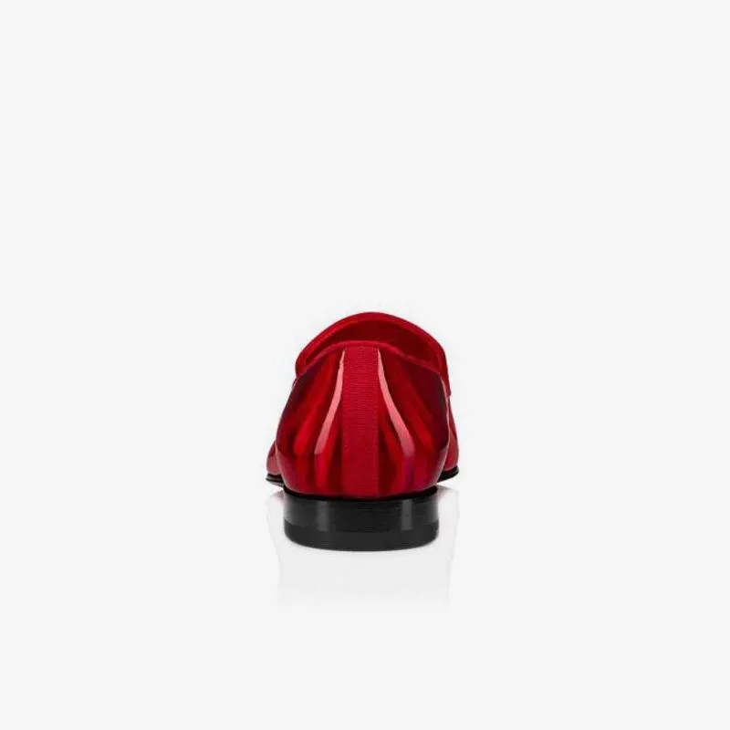 Red Shinny Leather Oxford Loafer