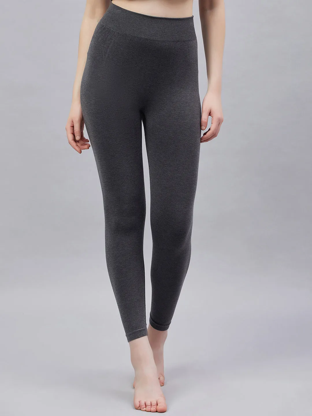 Seamless Heatmax Women Legging - Charcoal