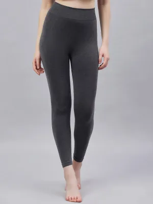 Seamless Heatmax Women Legging - Charcoal