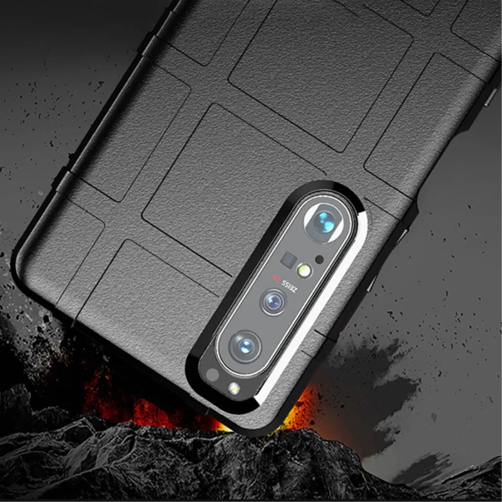 Sony Xperia 1 III Outdoor Rubber Protective Cover Anti-Shock - Black