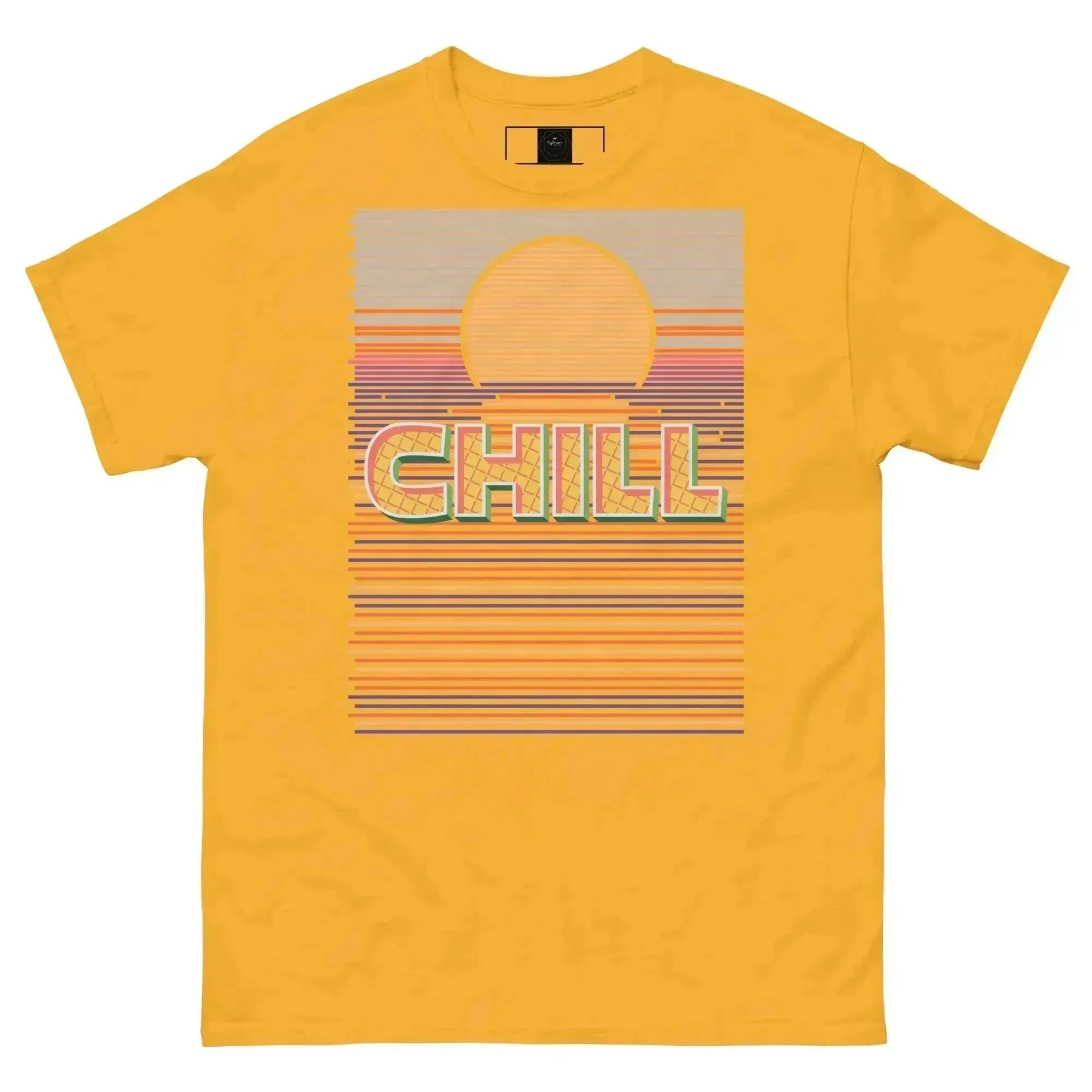 Sunset Chill Men's Trendy Short Sleeve T-Shirt for Layered Looks
