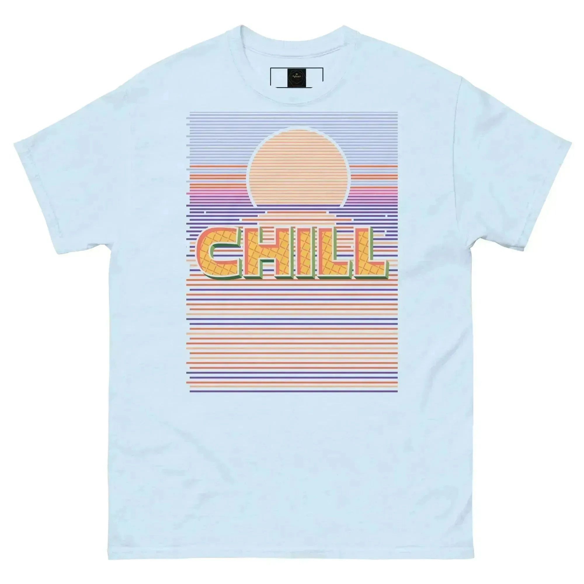 Sunset Chill Men's Trendy Short Sleeve T-Shirt for Layered Looks