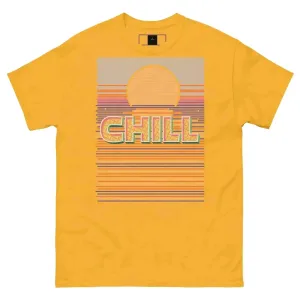 Sunset Chill Men's Trendy Short Sleeve T-Shirt for Layered Looks