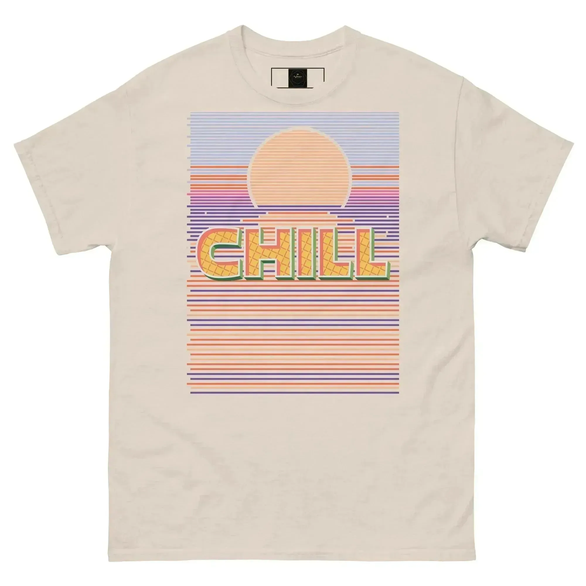 Sunset Chill Men's Trendy Short Sleeve T-Shirt for Layered Looks