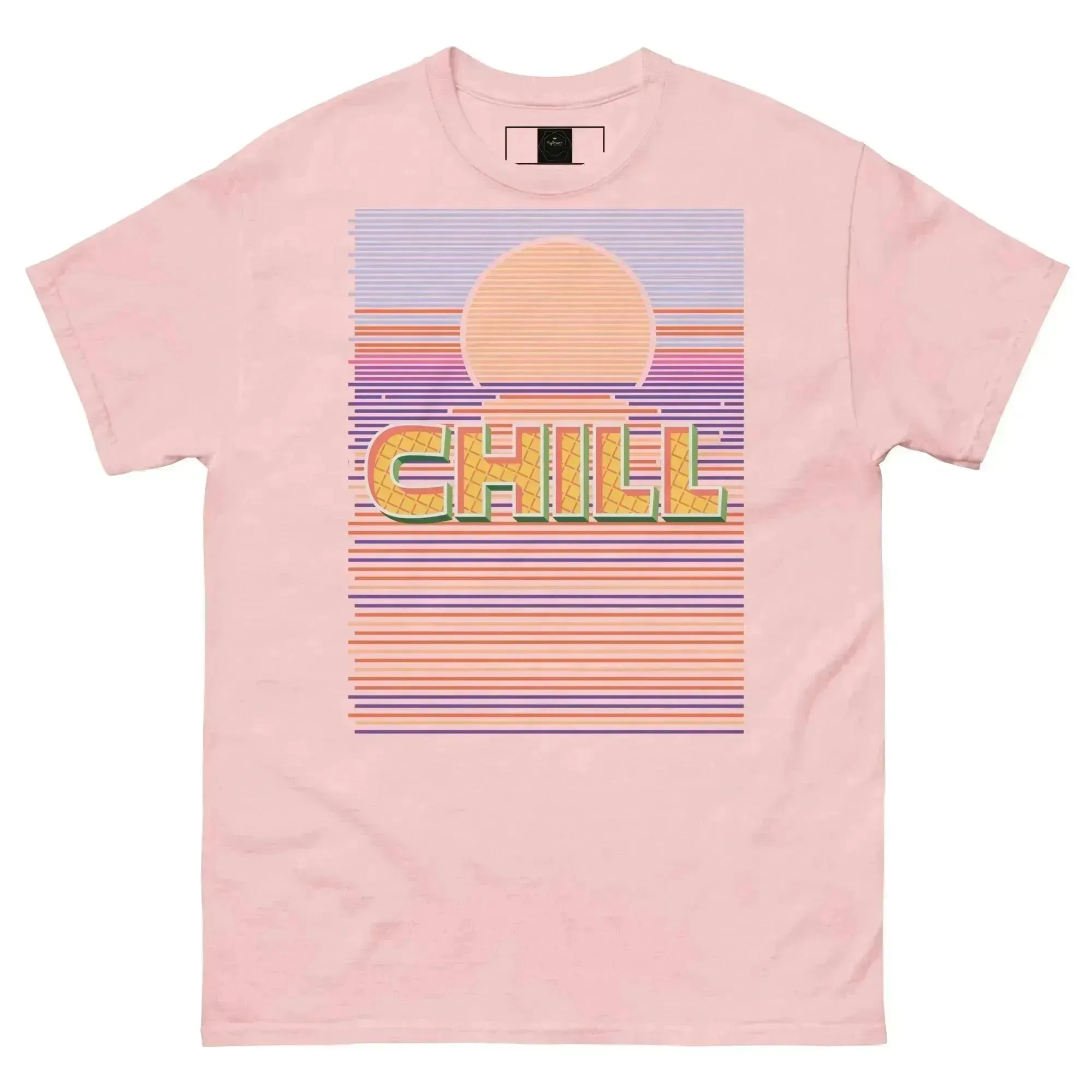 Sunset Chill Men's Trendy Short Sleeve T-Shirt for Layered Looks