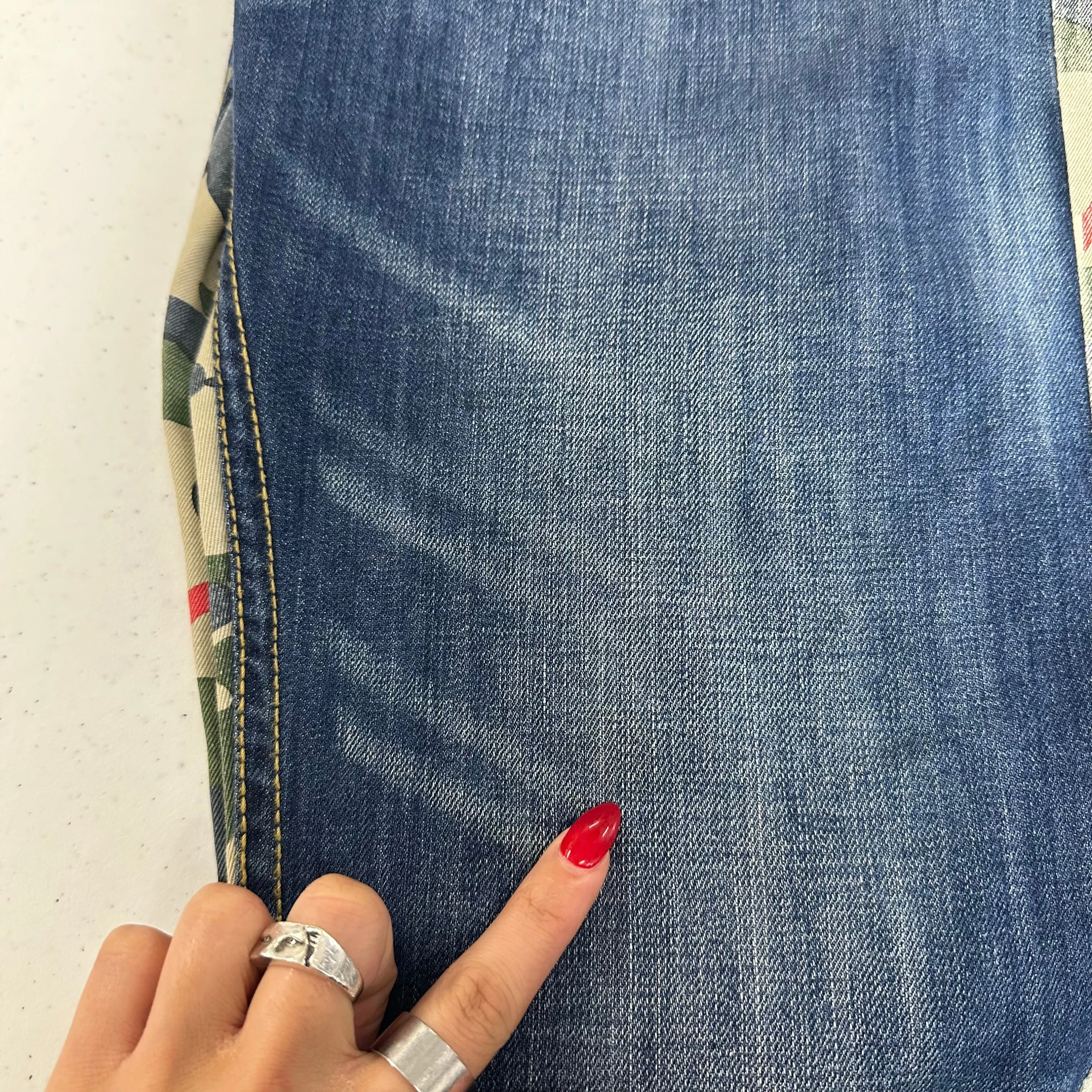 vintage evisu genes straight leg jeans