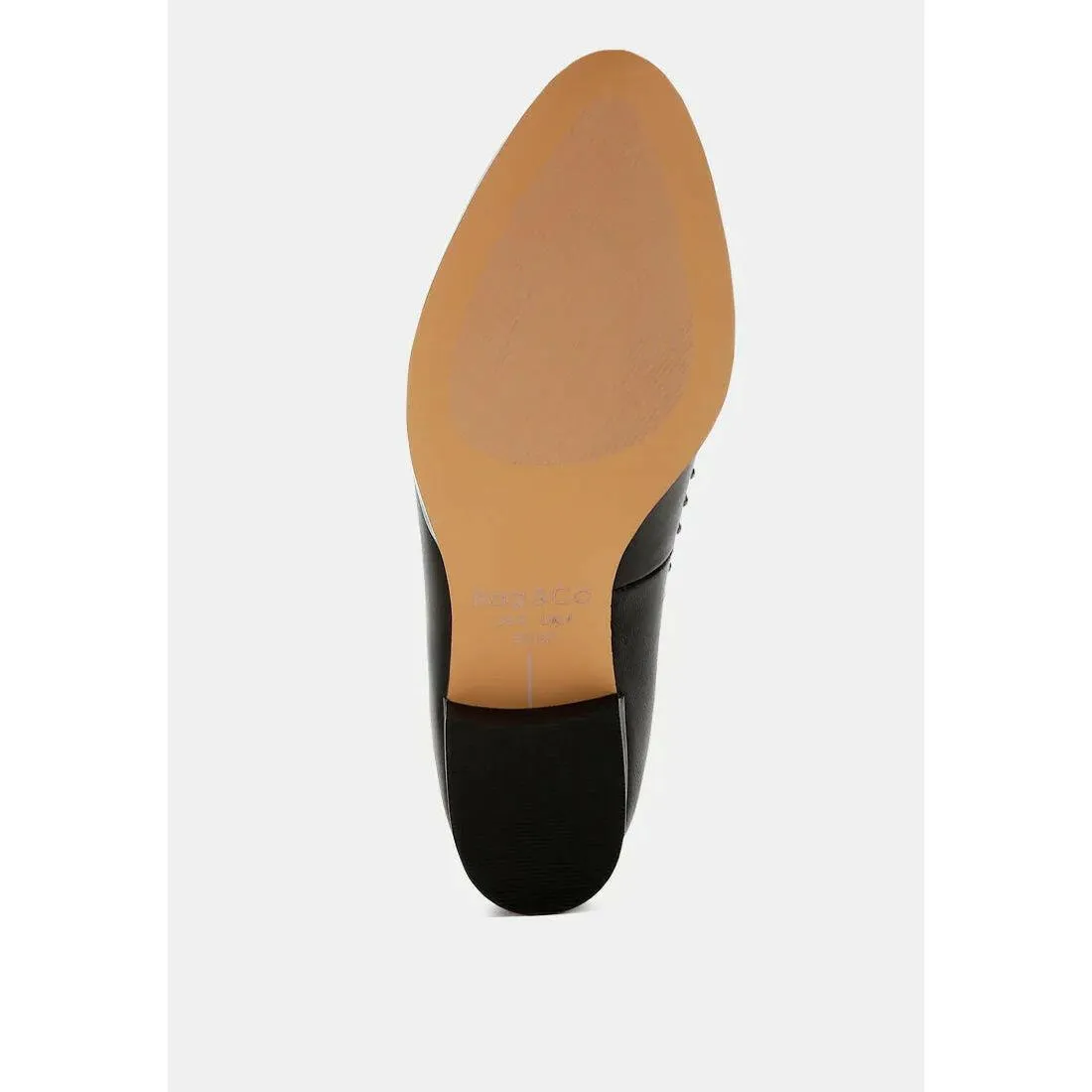Wolferton Delicate Stud Detail Leather Loafers